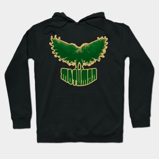 Mothman West Virginia Wing Humanoid Moth Retro Vintage Green Hoodie